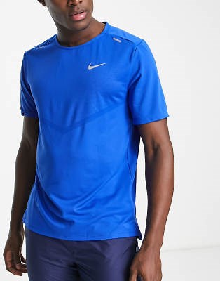 Nike Running Rise 365 Dri-FIT T-shirt in blue | ASOS