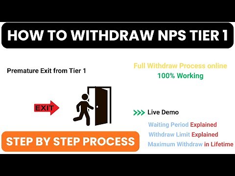 How to withdraw nps online | NpS Partial Withdraw online | NPS Tier 1 Withdraw procedure