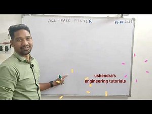 all pass filter explained in telugu||linear IC Applications|| ushendra's engineering tutorials