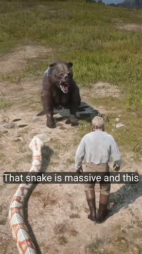 “Snake Attacks Bear – Unbelievable Wild Encounter!”#snakeattack #survival