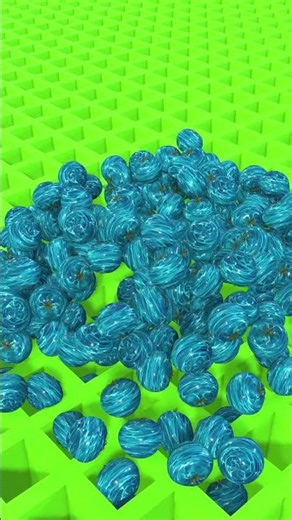 Satisfying Sphere Drop Physics 🔵 #simulation #satisfying