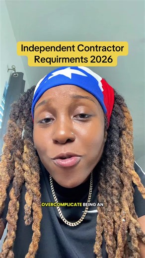Independent contractor requirements 2026