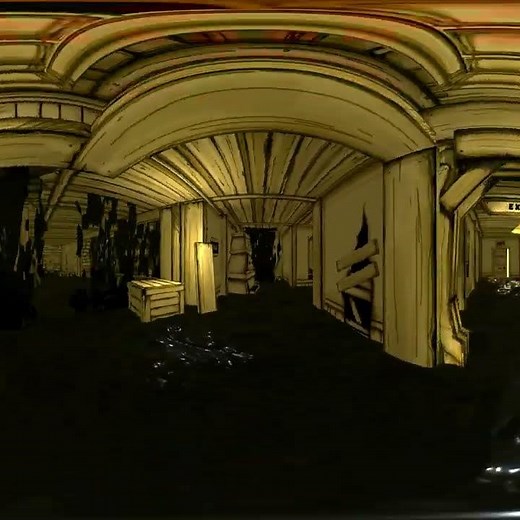 360° Video - Escape from Ink Devel, Bendy and the Ink Machine