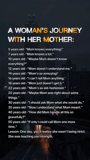 mind_blazee on Instagram: "✨ A woman grows… and finally understands her mother. What felt like strictness was actually strength, wrapped in love. In every stage of life, her lessons unfold a little more. ❤️ #MotherDaughterBond #UnconditionalLove #LifeLessons"
