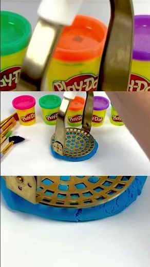 Teletubbies Playdoh Blue Satisfying. #asmr #satisfying #colors #toys