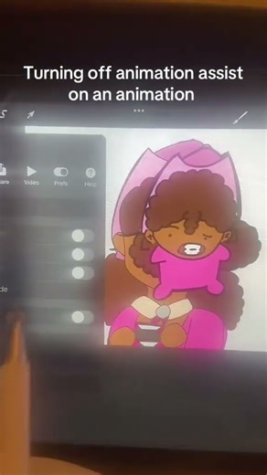 Turning off animation assist on an animation #art #illustrationnation #artistdrawing #illustrative