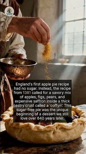 Medieval Apple Pie (1381): Sugarless, Saffron, Coffyn Crust