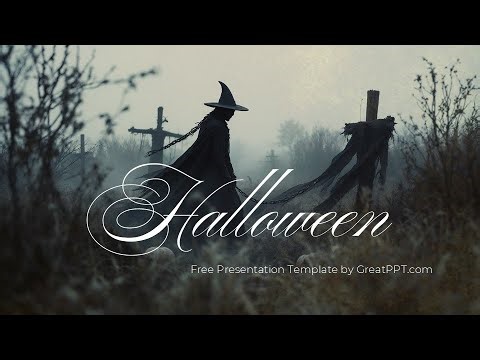 Free Black Halloween Presentation Theme & PPT Template by GreatPPT