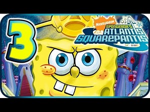 SpongeBob Atlantis SquarePantis Walkthrough Part 3 (PS2, Wii) ☼ Level 3 ☼