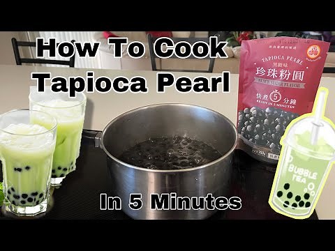 How To Cook Boba/Tapioca Pearl In 5 Minutes | Steps On How To Cook Tapioca Pearl