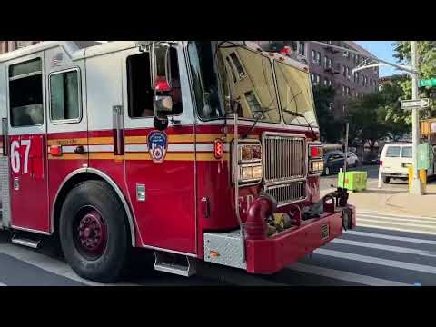 FDNY ENGINE 67 RESPONDING MODIFIED ON WEST 170TH STREET IN WASHINGTON HEIGHTS, MANHATTAN, NEW YORK.