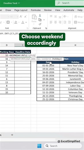 How to Create a Deadline Tracker in Excel | Track Tasks & Due Dates Fast #excel #exceltips