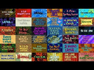 Almost every SpongeBob Time Card | Compilation