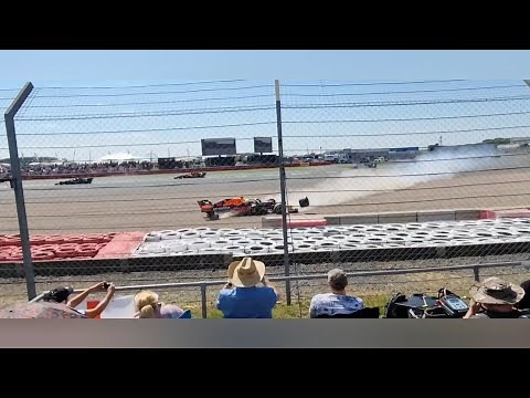 Verstappen Crash Seen by Stands[ VARIOUS ANGLES]