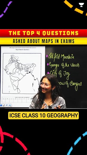 ICSE Class 10 Geography TOP 4 MAP QUESTIONS🔥by Supriya Ma'am #icseclass10 #geography