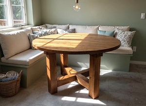 Banquette Dining Table Plans – Diy Corner Bench Round Table Woodworking Blueprint Pdf - Etsy Canada