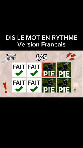 dis le mot en rythme #drôle