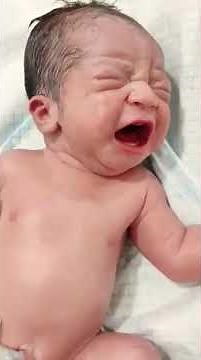 newborn baby crying at hospital #babycrying #newborncrying #doctor #shorts