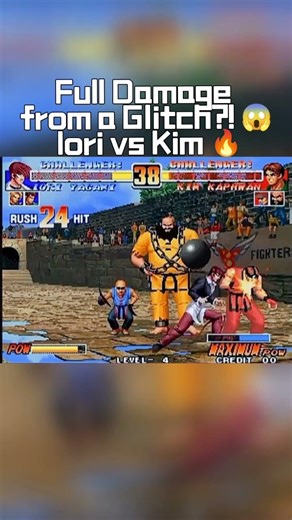 When Iori Breaks The Game 😂🔥 #kof #gamingshorts #iori #snk #gaming