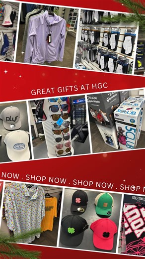 Christmas gifts at the HGC! We're open seven days a week from 10am-6pm thru December 23rd! Enter through the lounge door and our friendly staff will help you shop. We've got gift cards for golf or simulators, shirts, hats, golf clubs for kids and tons of golf accessories! From stocking stuffers to that special gift on your list, be sure to see the HGC! | Humboldt Golf Club | Facebook
