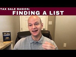 Tax Sale Basics: Finding a Tax Sale List