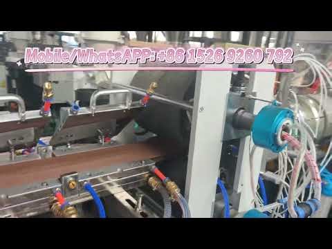 PE WPC fence panel profile making machine wood plastic composite machine