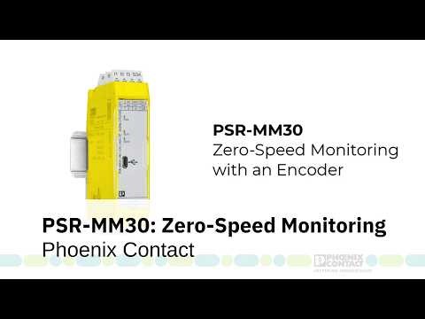 PSR-MM30: Zero-Speed Monitoring with an Encoder