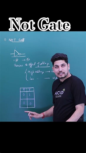 Logic Gate | NOT GATE #semiconductors #neetphysics #logicgates