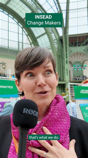 The word “impact” gets thrown around a lot. But what does it mean to those building businesses around it? We asked four #INSEADalumni and impact entrepreneurs to define impact in their own words: For Megan Pillsbury MBA’07J, it’s about innovating ways to raise everyone’s standard of living. With Dunya Analytics, she helps firms uncover nature-related financial risks and opportunities in their supply chains. Nicolas Sdez MBA’23J sees impact in the small, everyday choices that build toward systemi