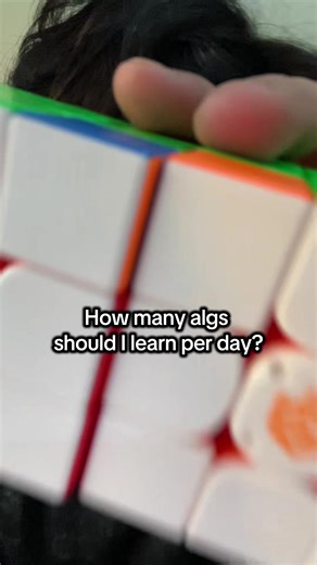 How many algs should I learn per day #f2l #cfop #rubikscube #GANCUBE cube used Gan v100 leap and @GANCUBE_global I carry 4 #speedcubing
