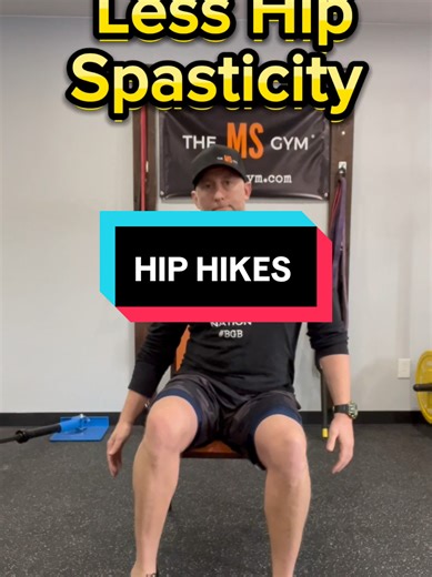 HIP HIKES Did you know that your entire body is driven by your spine AND hips? It’s true, while most common literature states that you are driven forward by your glutes and legs, that only happens when the muscles and fascial planes surrounding your spine can communicate and drive the muscles of your hips and legs. The problem with MS and other neurologic conditions is that due to movement being a THREAT, your middle spine (area that creates motion in your body) becomes stiff, tight, and immobil