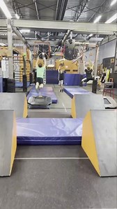 Ninja Vs Ninja training tonight during our team training! @logan.broadbent joined us tonight to train for @ninjawarrior ! Camden kept right with Logan in this race! | Ninja Hub Gym