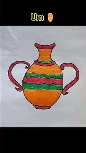 Urn ⚱️ drawing.very easy urn drawing.youtube shorts.