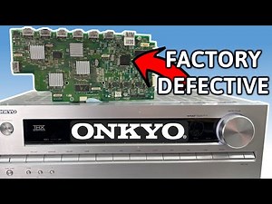 Let's fix another ONKYO with no sound!