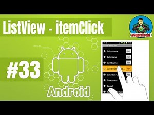 #33 Android Tutorial ListView itemClick - الضغط على العناصر في القوائم