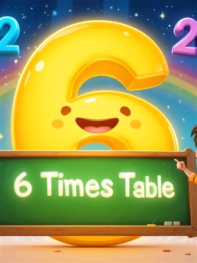 Learn Table of Six 6 | Tables Song | Nursery Rhymes | Learning Kids Video | Math for Kids