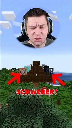 WELCHER MINECRAFT BLOCK ist SCHWERER? 😨