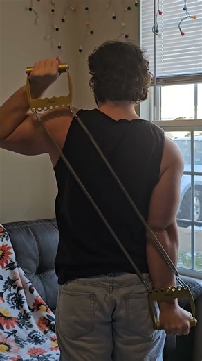 Chest Expander Tutorial: Single Arm Shoulder Press