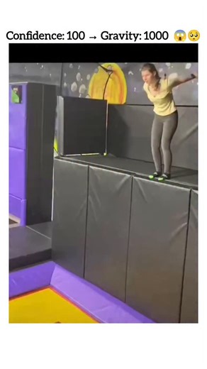 Creative Reels hub on Instagram: "The post shares a 65-second edited video compilation of trampoline park mishaps, featuring overlaid text like "Bro vanished" and "This dad accidentally sent his son to the moon," blending slapstick humor with chaotic falls to evoke both laughs and cringes. High engagement, with 1.4 million views and 135 replies, reveals a mix of amusement and concern, as users recount personal injuries like hospital visits and torn ACLs, while joking about orthopedic surgeons th