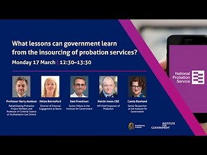 What lessons can government learn from the insourcing of probation services?