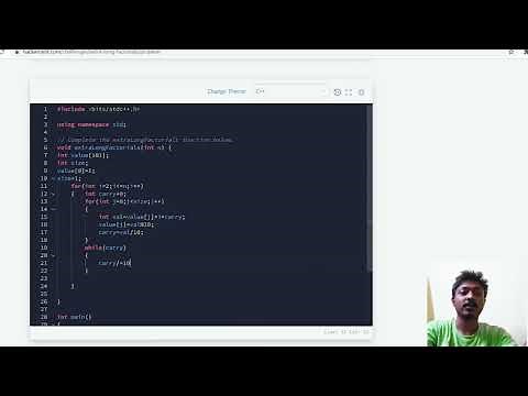 EXTRA LONG FACTORIAL | HACKERRANK Solution | C++