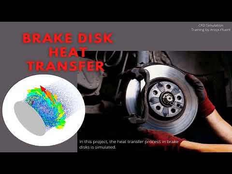 Brake Disk Heat Transfer CFD Simulation, ANSYS Fluent Tutorial