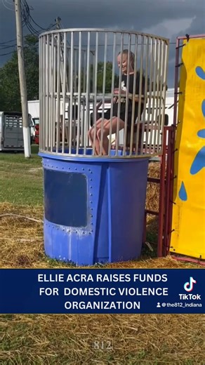 The 812's Ellie Acra stepped up to the dunk tank as past of a fundraiser on Wednesday night! New Directions helps individuals impacted by domestic violence in Decatur County. Give them a follow here: New Directions of Decatur County | The 812