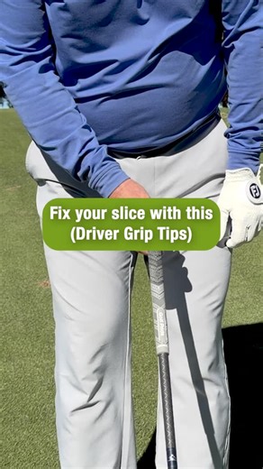 Scratch Golf Academy on Instagram: "Fix your slice with this (Driver Grip Tips)"