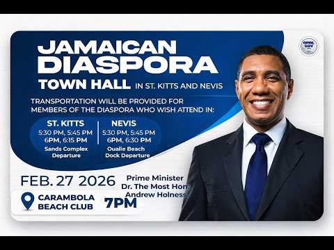 JISTV | Jamaican Diaspora Town Hall in St. Kitts and Nevis