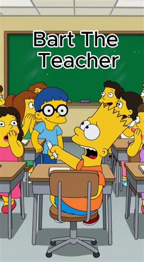 Bart Fake Teacher Prank! 😂 The Simpsons Funny School Moments & Hilarious Bart Adventures | Simpsons