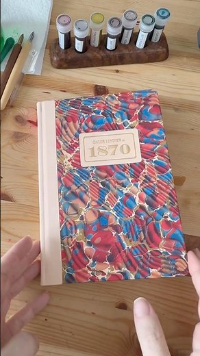 Ink Swatch Journal Flip Through | Fountain Pen Ink Samples in My Galen Leather Marble Notebook