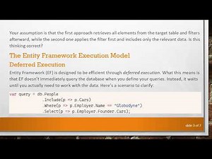Understanding the Entity Framework Order: Does It Impact Database Queries?