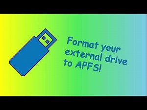 Format any drive to APFS on a mac in 2 minutes!