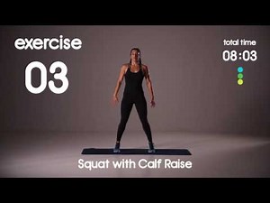 Beginner Lower Body & Cardio HIIT Workout - 30s/30s - Bodyweight Home Workout